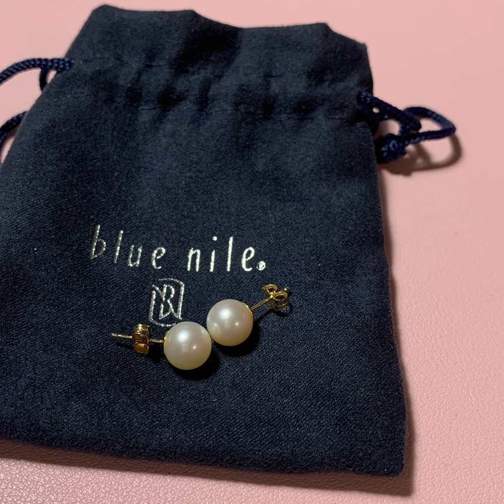 Freshwater cultured pearls 14k yellow gold